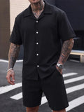Men’s Summer Short-sleeve Shirt Set