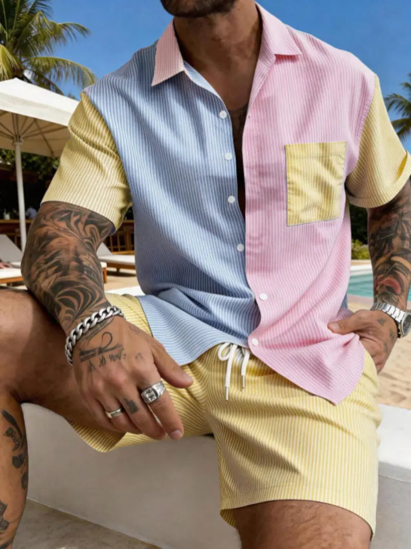 Men's Casual Fashion Comfortable Two-Piece Set