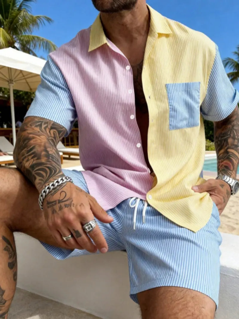 Men's Casual Fashion Comfortable Two-Piece Set